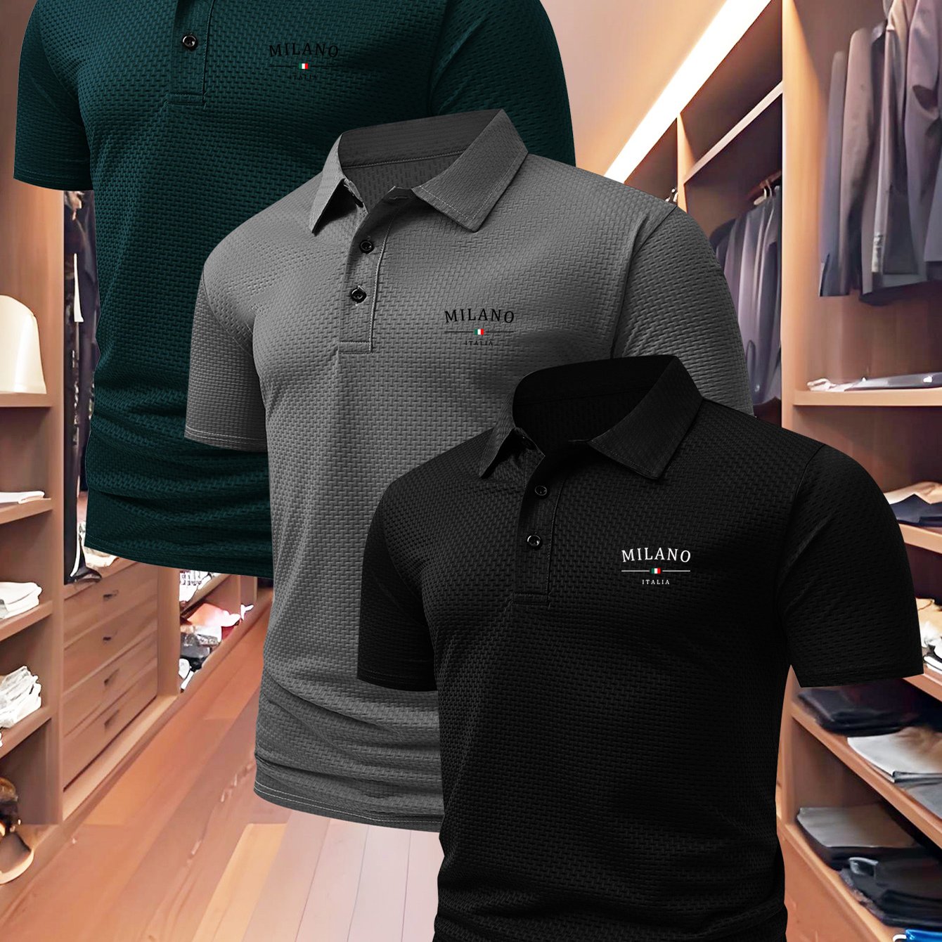 PAGUE 1 LEVE 3 - Camisa Polo Milano Premium + BRINDE