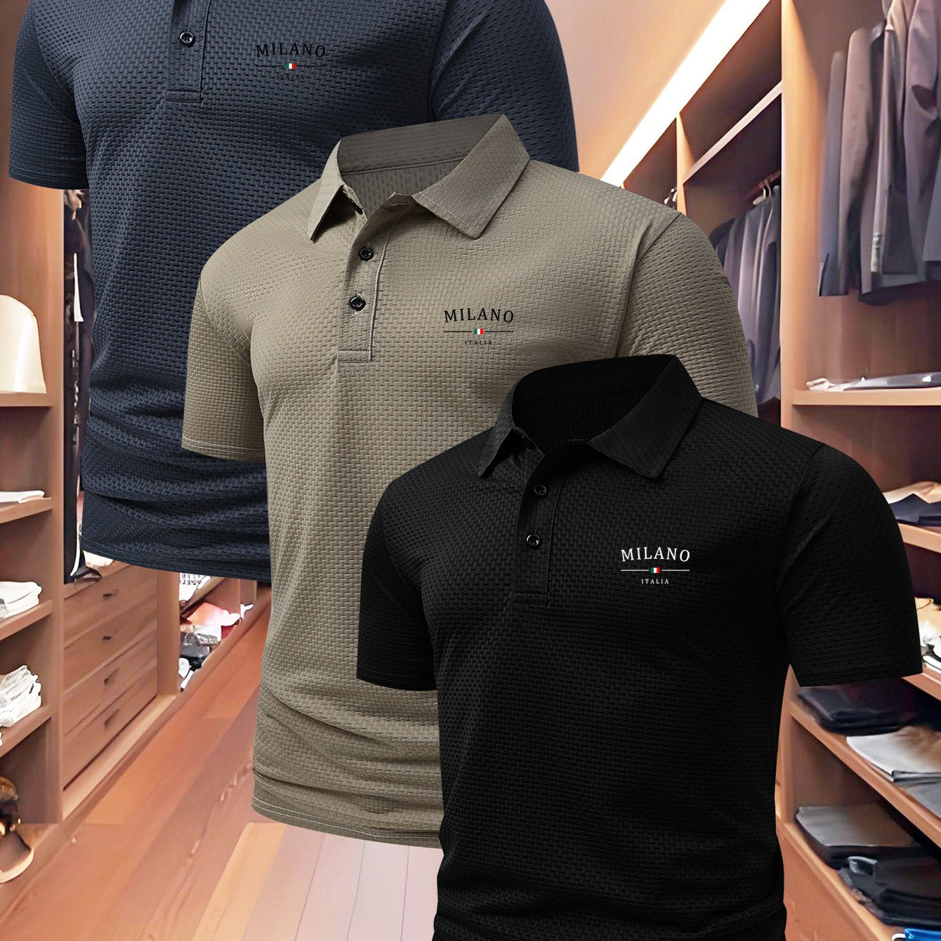 PAGUE 1 LEVE 3 - Camisa Polo Milano Premium + BRINDE