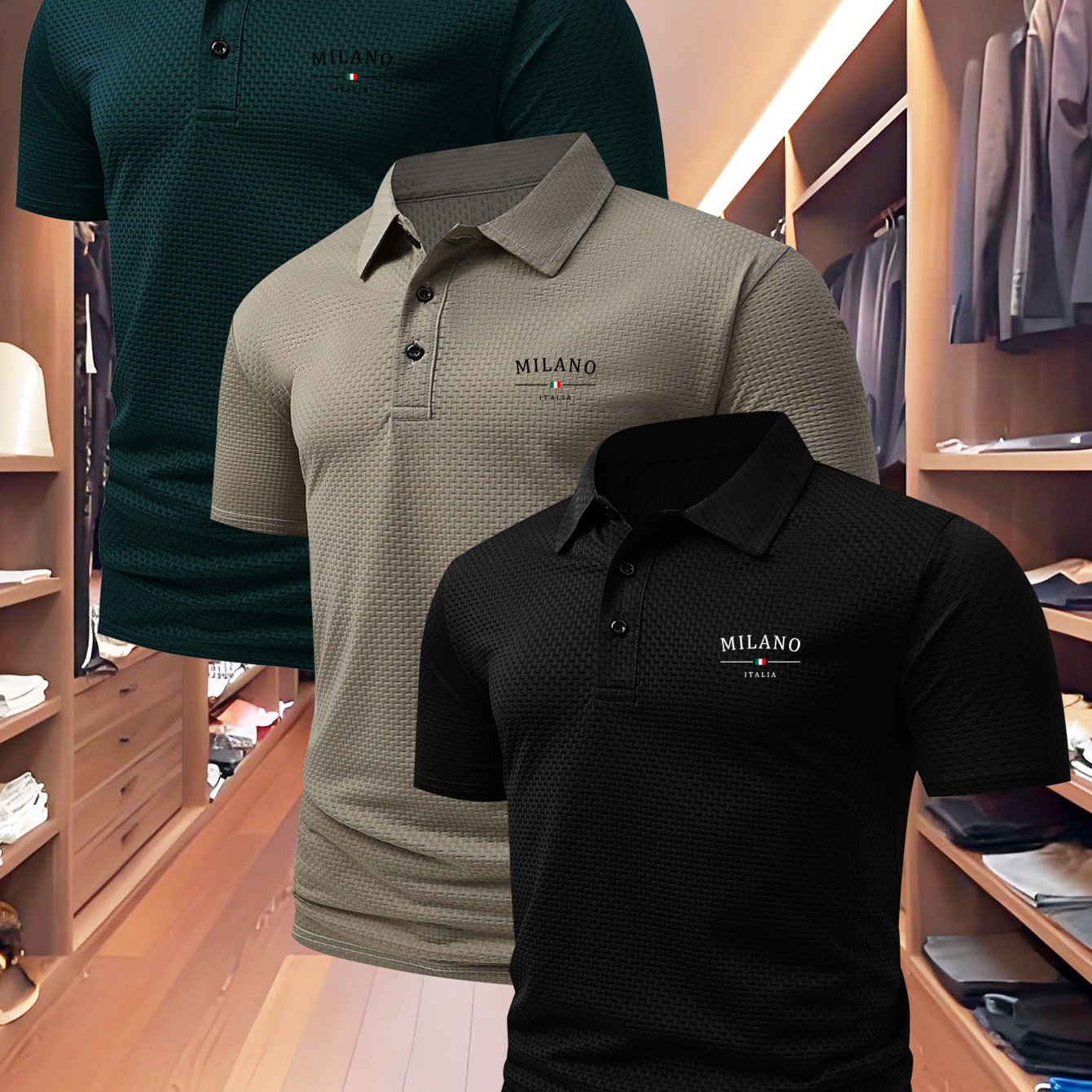PAGUE 1 LEVE 3 - Camisa Polo Milano Premium + BRINDE