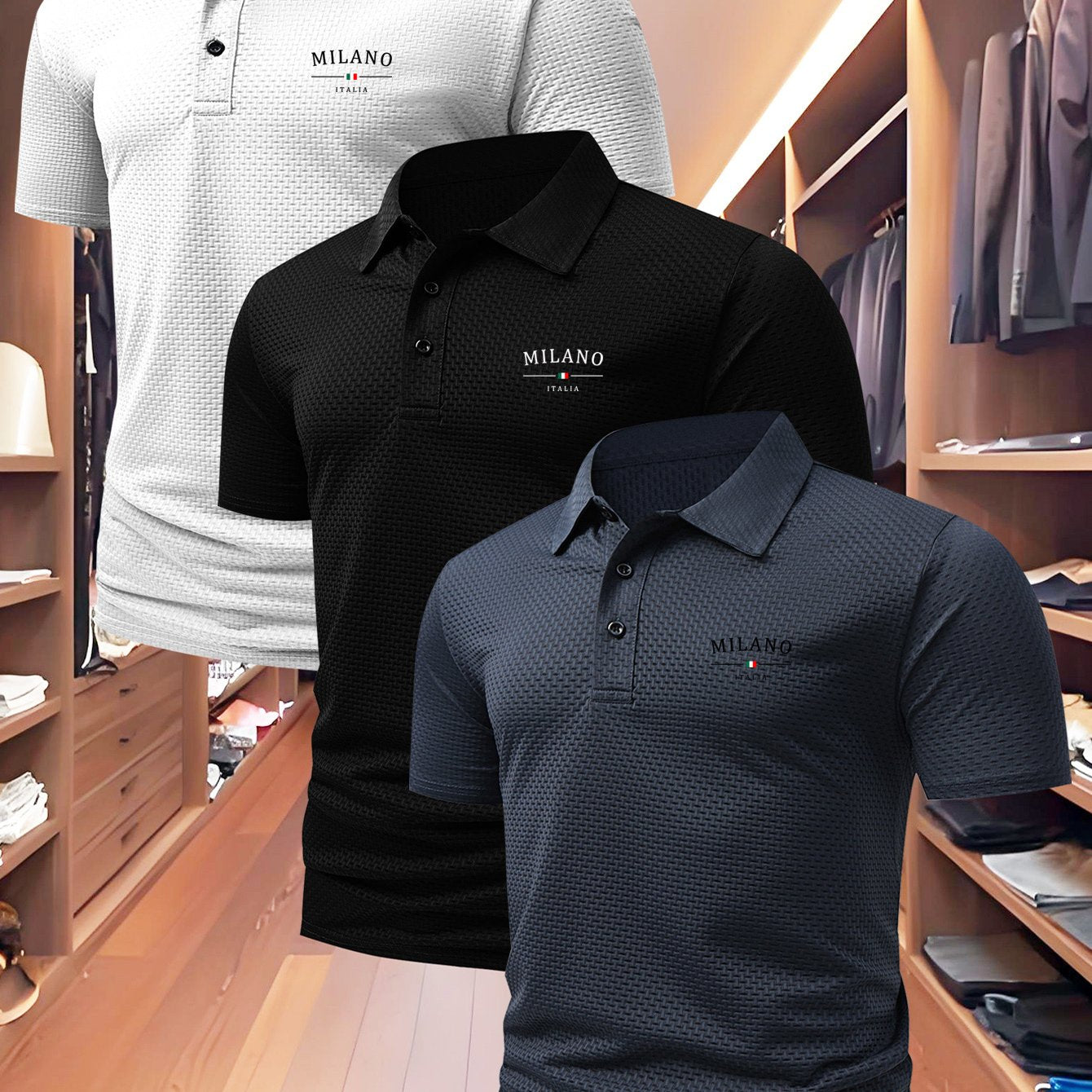 PAGUE 1 LEVE 3 - Camisa Polo Milano Premium + BRINDE