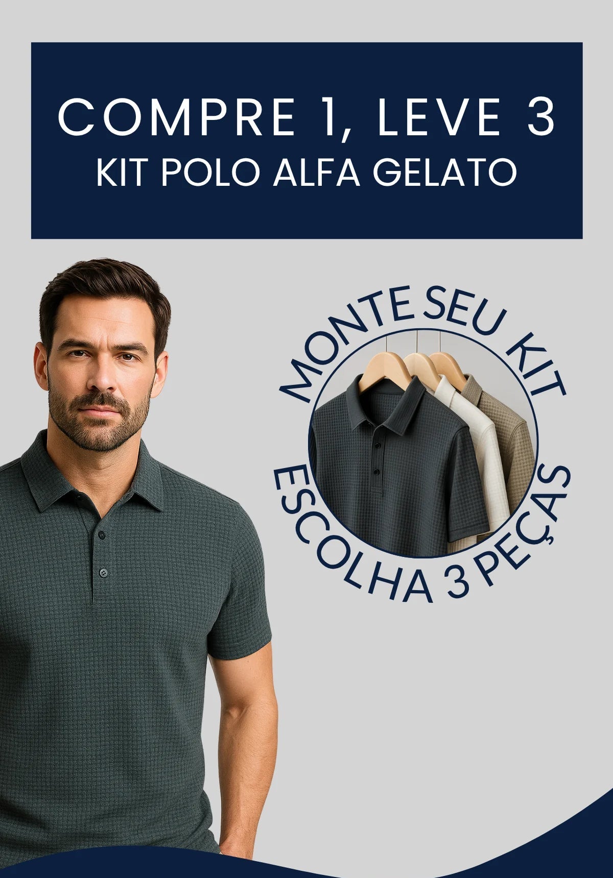 Kit Camisa Polo Tayler Premium – Compre 1, Leve 3 [Promoção]