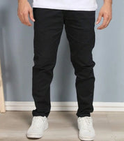 CALÇA RETA MASCULINA EM SARJA - KIT 4 UNIDADES