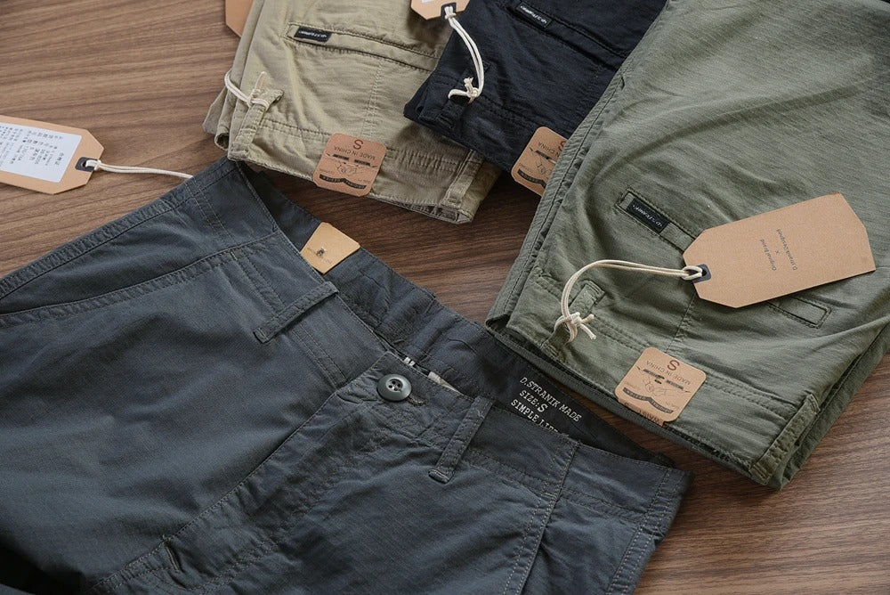 CALÇA RETA MASCULINA EM SARJA - KIT 4 UNIDADES