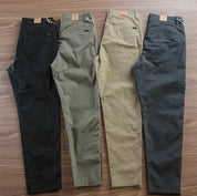 CALÇA RETA MASCULINA EM SARJA - KIT 4 UNIDADES