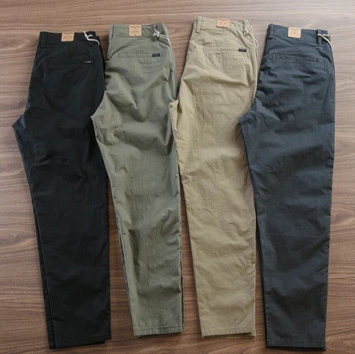PAGUE 2 E LEVE 4 - CALÇA RETA MASCULINA EM SARJA