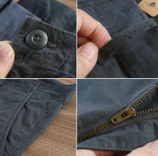 CALÇA RETA MASCULINA EM SARJA - KIT 4 UNIDADES