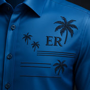 [PAGUE 3 LEVE 5] Camisa Social Masculina Rivanel + BRINDES: Cinto, Carteira e Relógio
