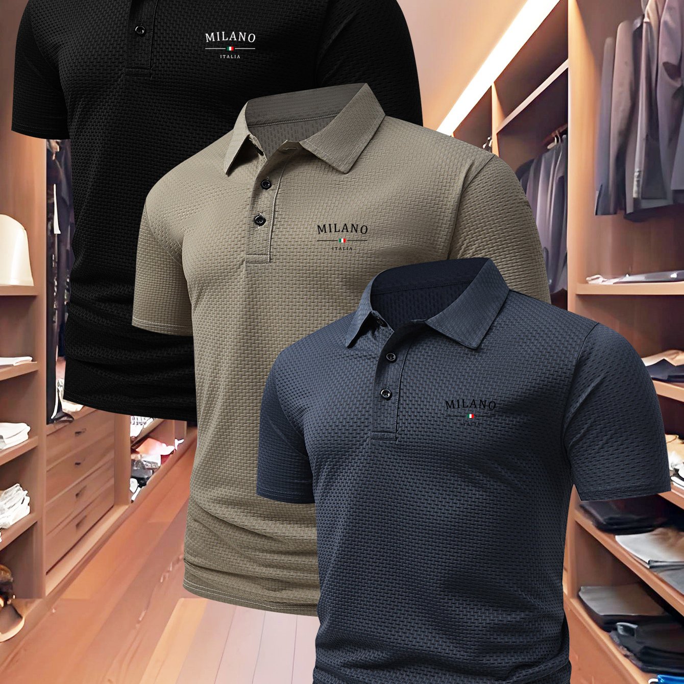 PAGUE 1 LEVE 3 - Camisa Polo Milano Premium + BRINDE