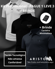 PAGUE 1 LEVE 3 - Camisa Polo Milano Premium + BRINDE